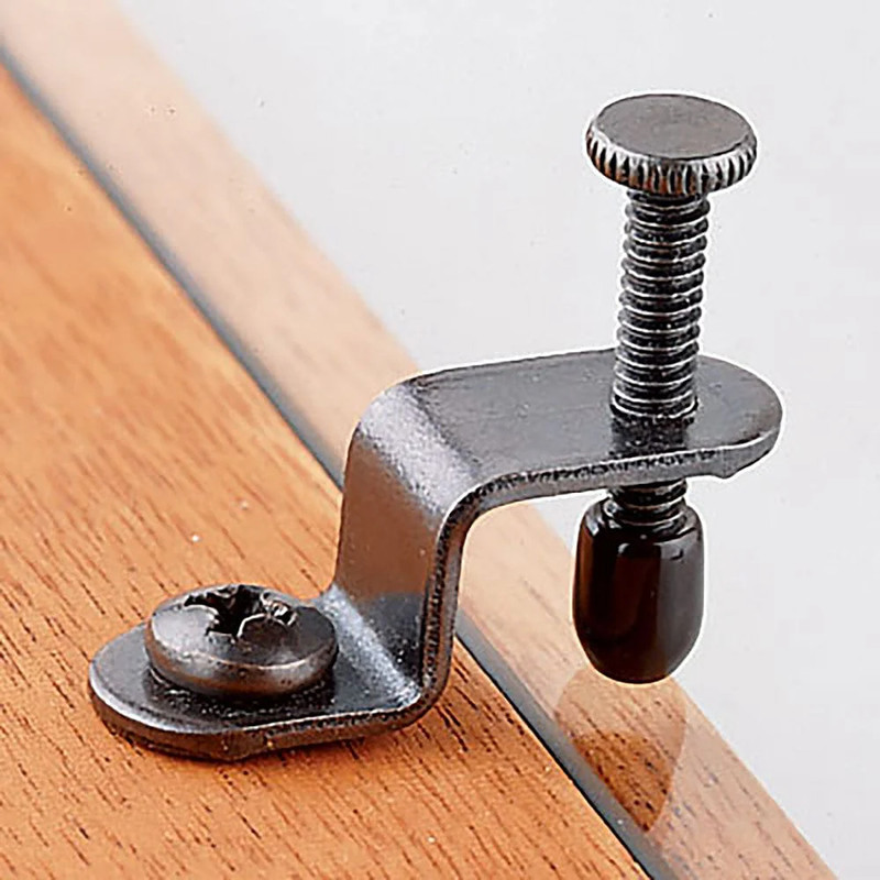 Glass Retainers with Thumbscrew - 10 Pack